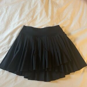 Aerie Black Pleated Tennis Skirt